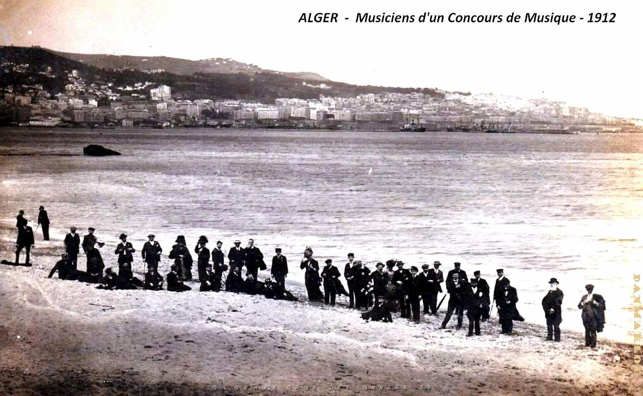 Alger - Concours de Musique - Musiciens - 1912.jpg